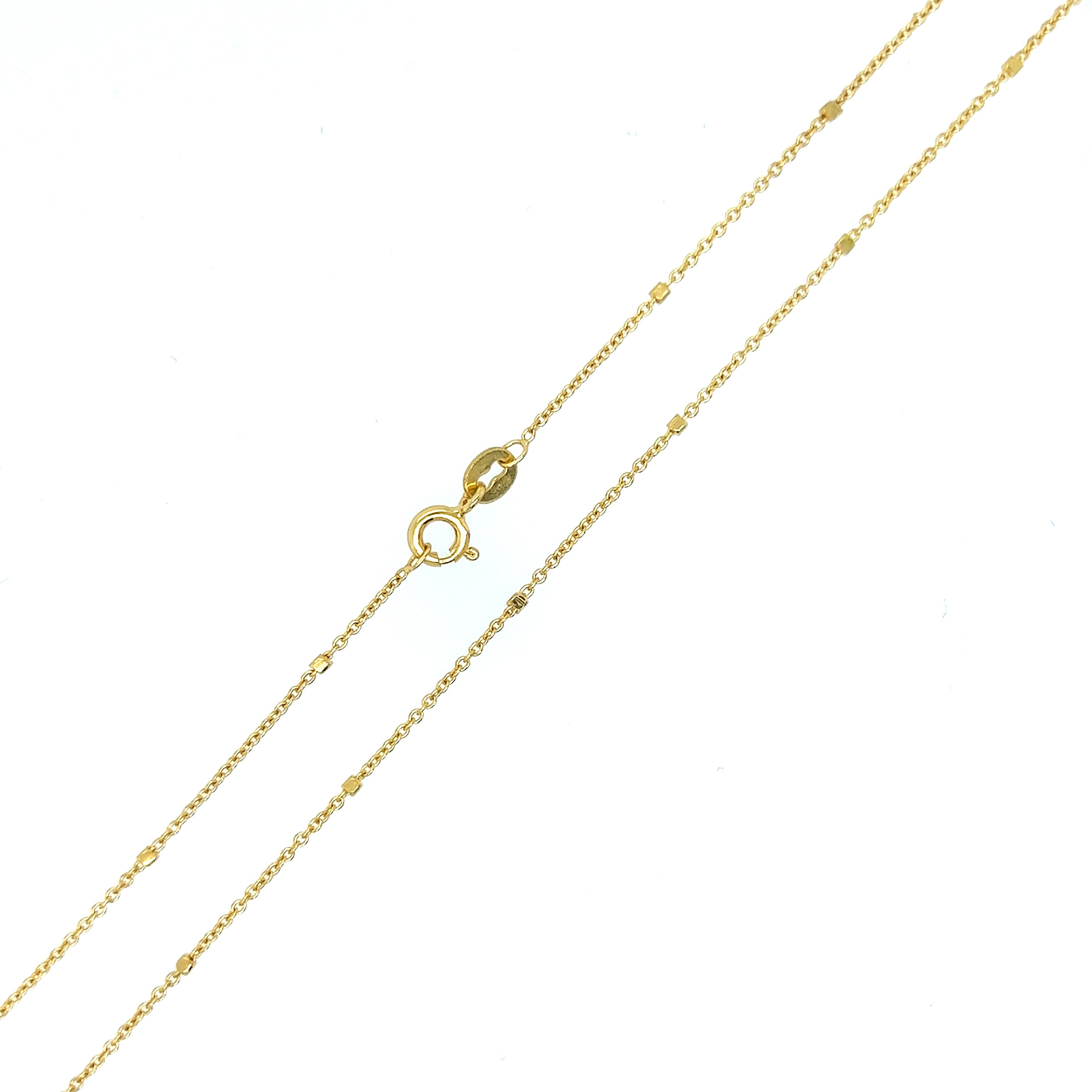 Halskette „Würfel“ 14 Karat Gelbgold