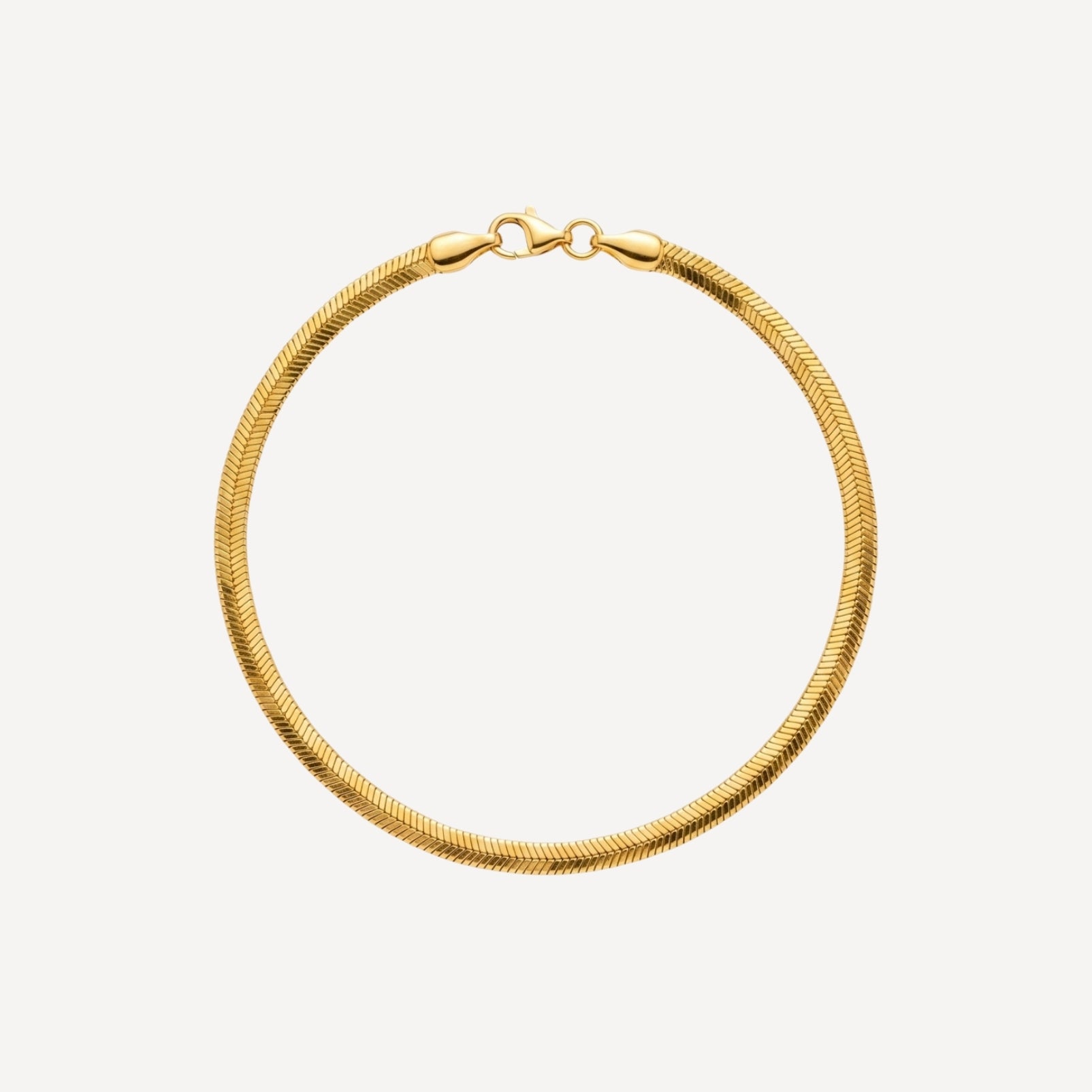Armband 4002 „Fischgräte“ Mittel 22 Karat
