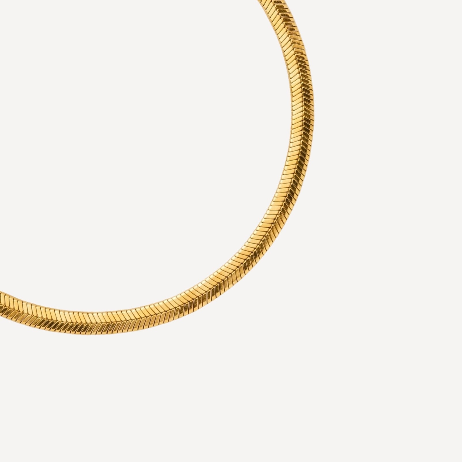 Armband 4002 „Fischgräte“ Mittel 22 Karat