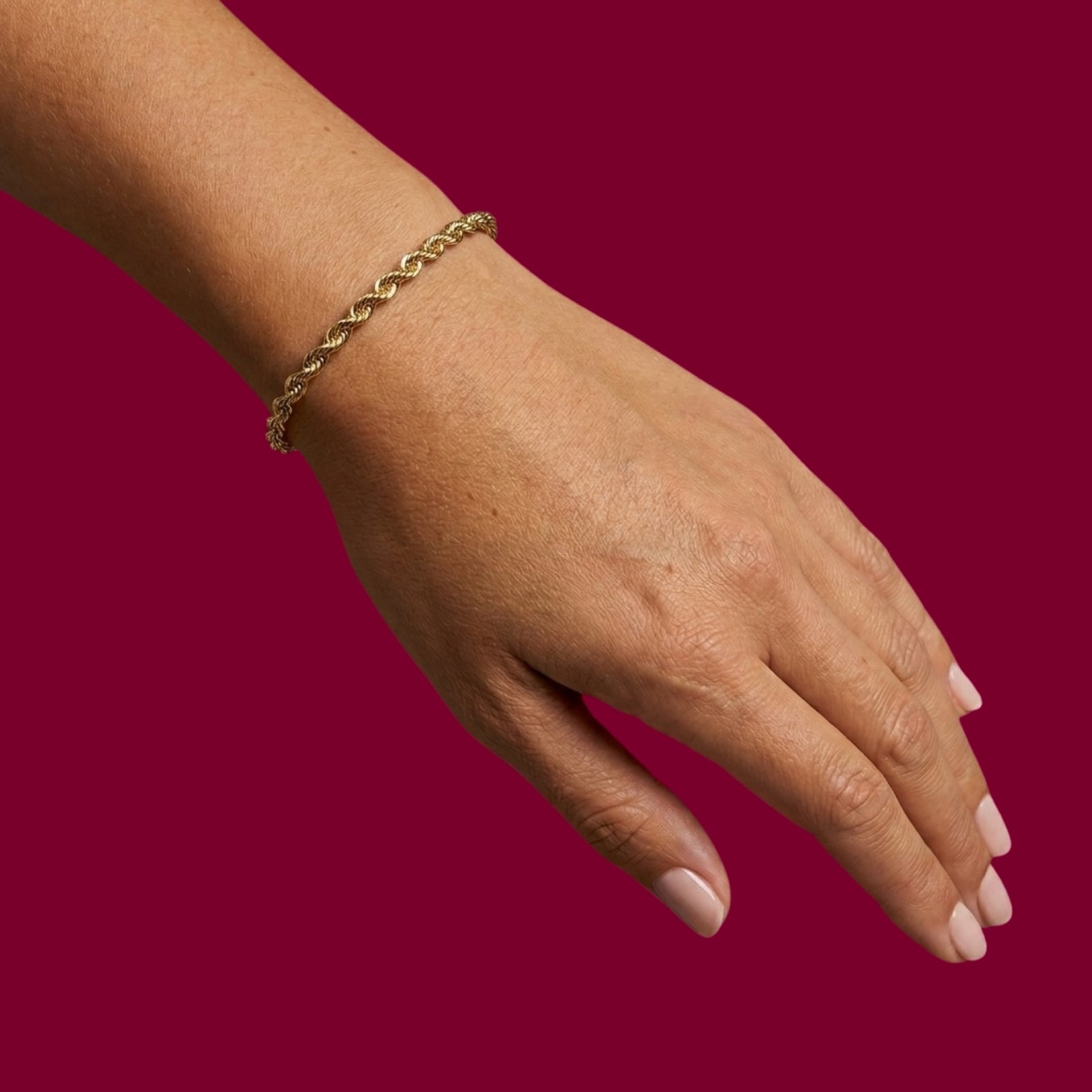 Armband 4022 „Kordel“ Mittel 14 Karat