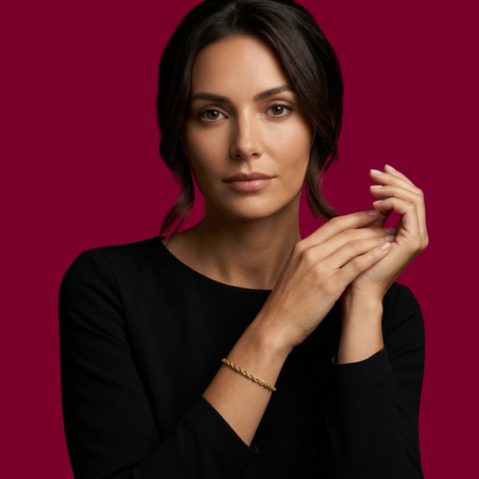 Armband 4022 „Kordel“ Mittel 14 Karat