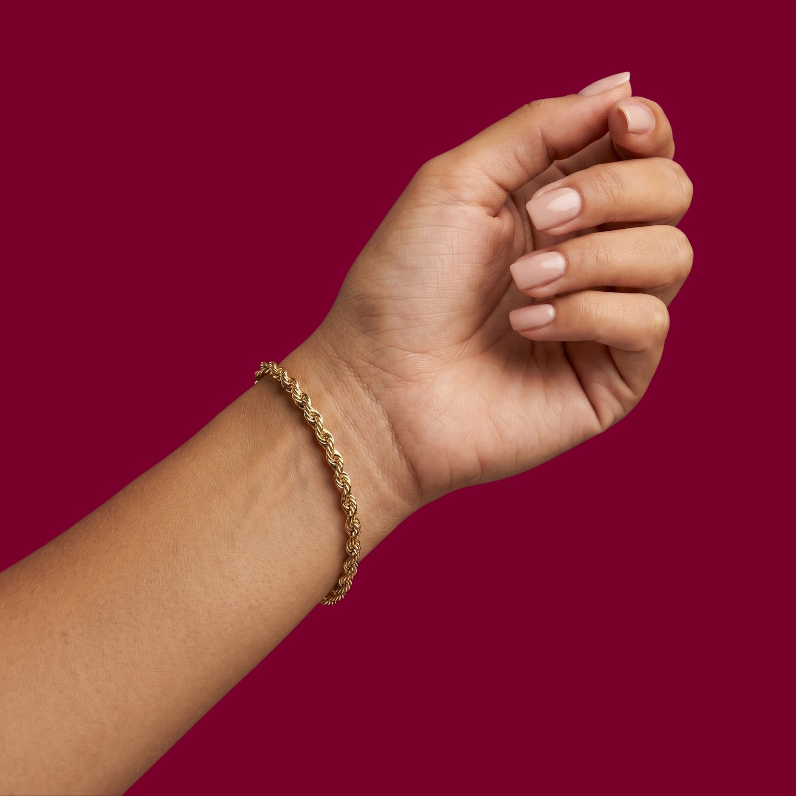 Armband 4023 „Kordel“ Mittel 14 Karat