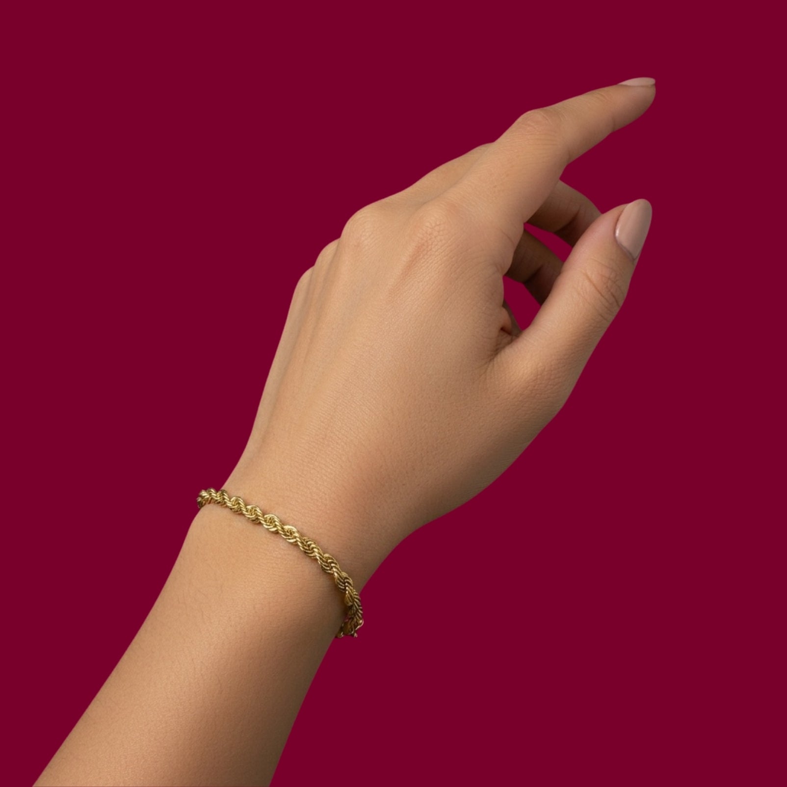 Armband 4010 „Kordel“ Dick 22 Karat