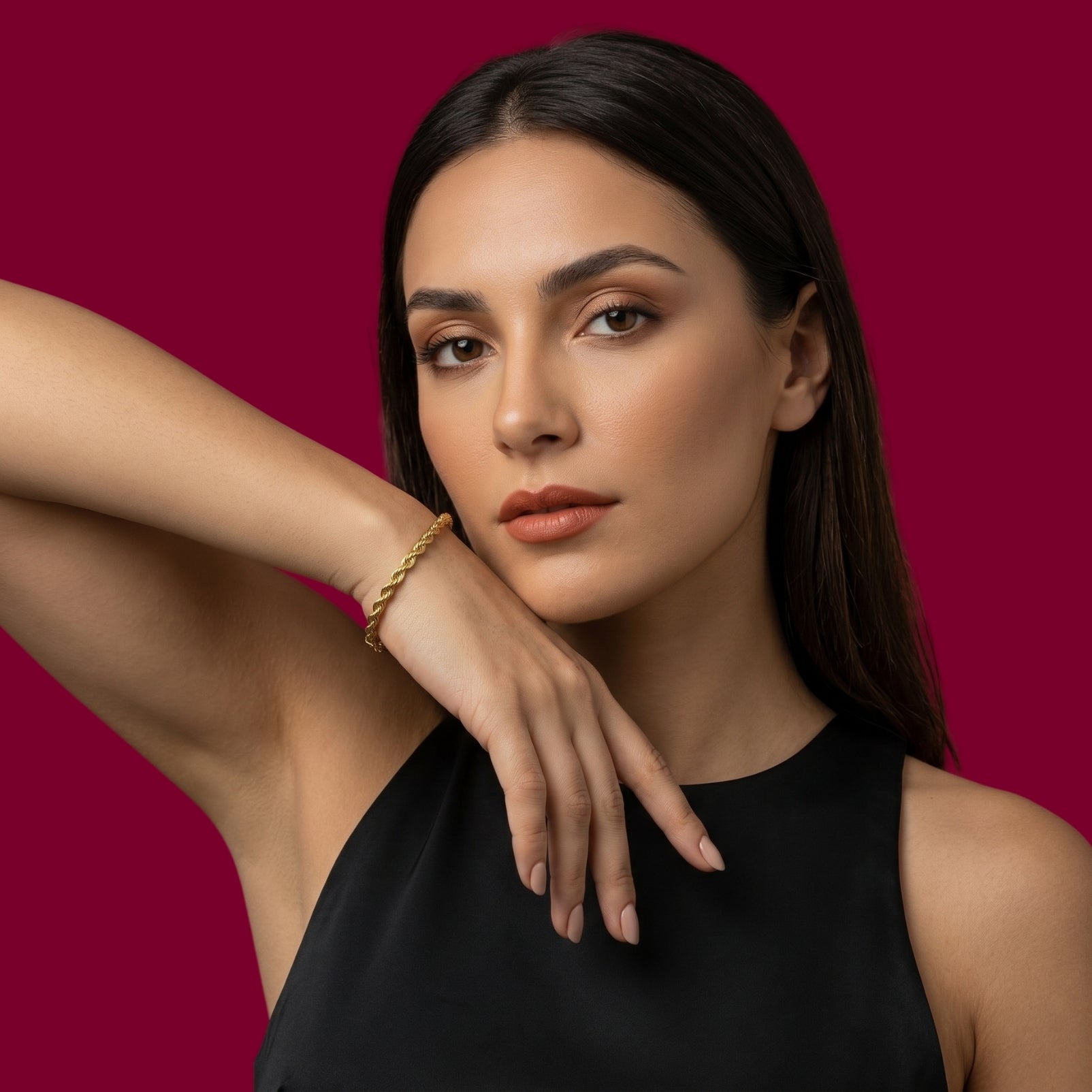 Armband 4010 „Kordel“ Dick 22 Karat