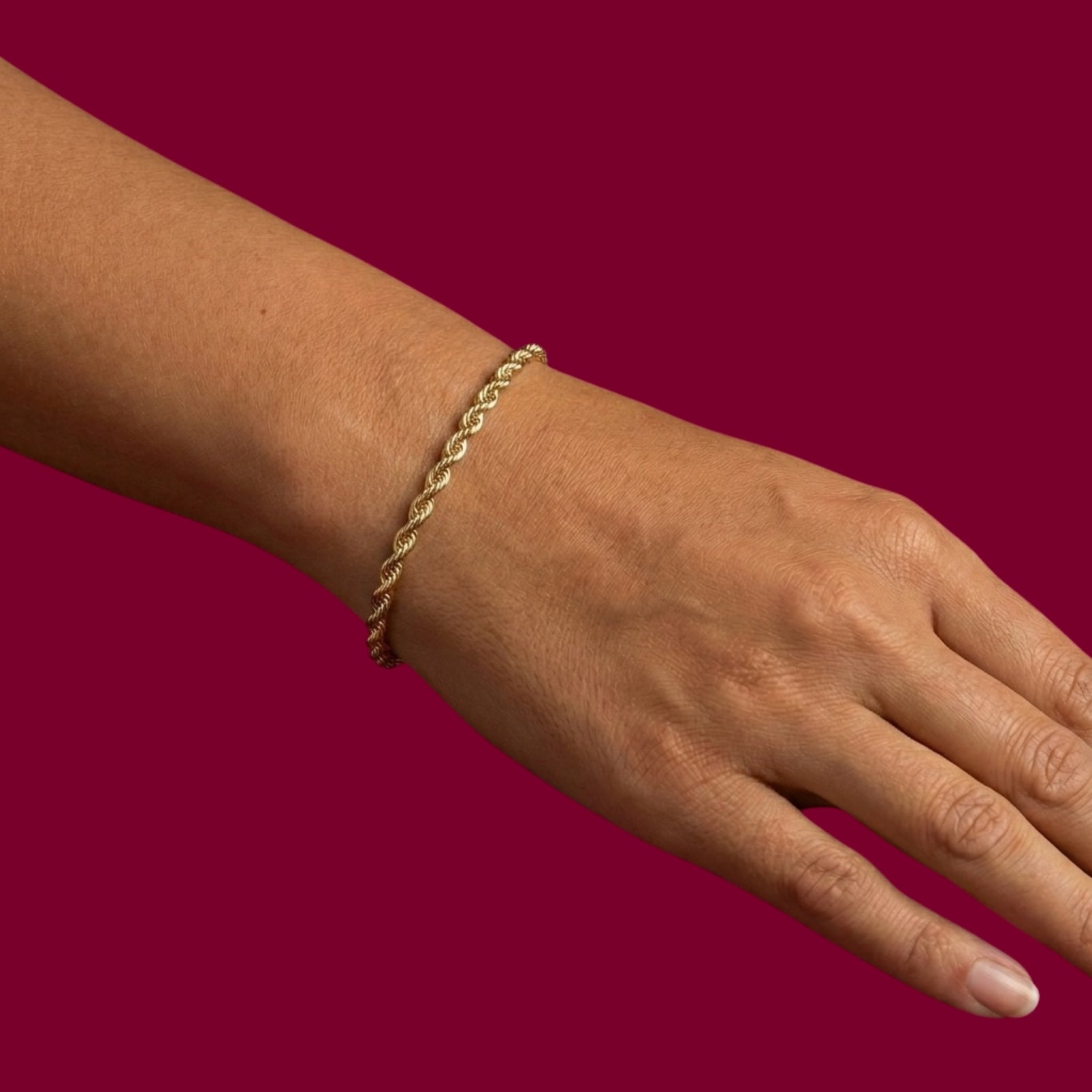 Armband 4024 „Kordel“ Mittel 14 Karat