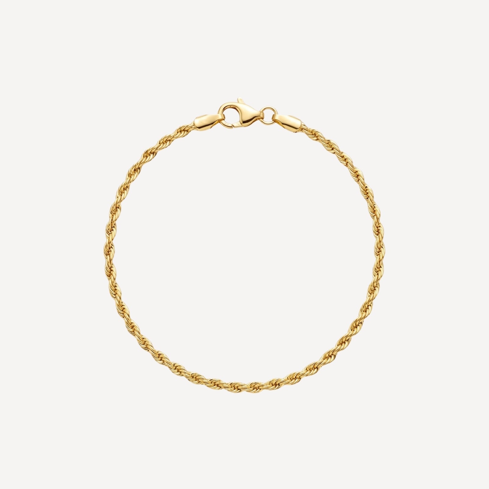 Armband 4008 „Kordel“ 2,1 mm 22 Karat