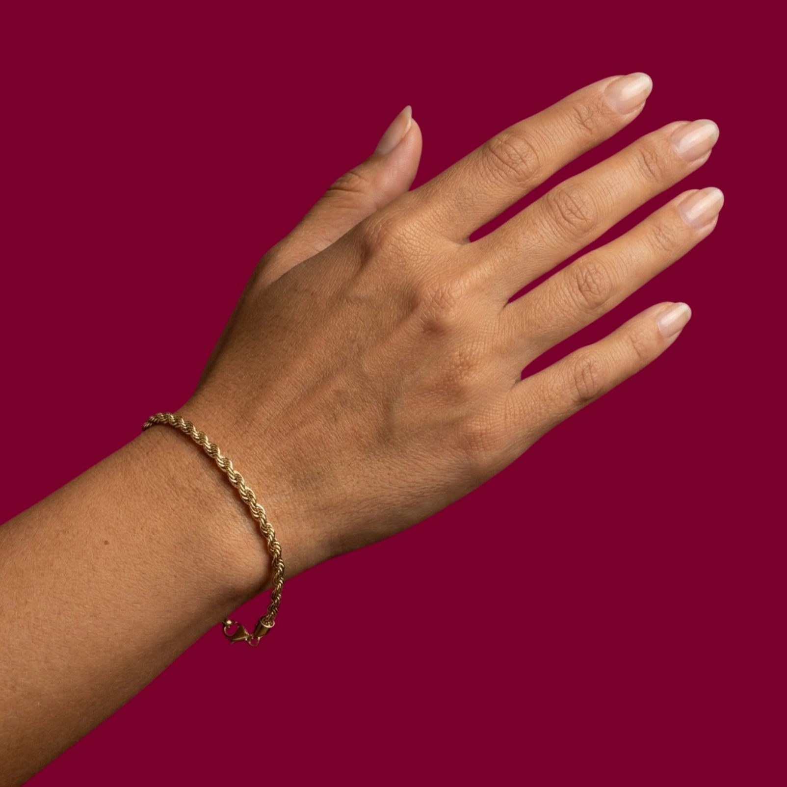 Armband 4009 „Kordel“ Mittel 22 Karat
